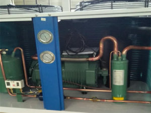 inside condensing unit